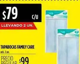 Supermercados Vea Tapabocas Family Care 2un oferta