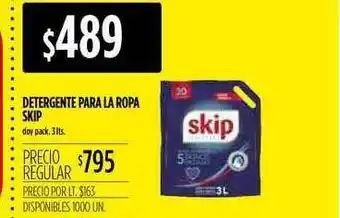 Supermercados Vea Detergente Para La Ropa Skip 3lts oferta