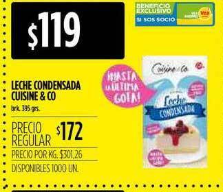 Supermercados Vea Leche Condensada Cuisine & Co x 395grs oferta
