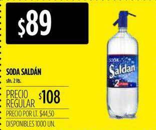 Supermercados Vea Soda Saldán 2lts oferta