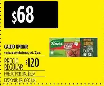 Supermercados Vea Caldo Knorr 12un oferta