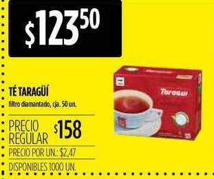 Supermercados Vea Té Taragüí 50un oferta