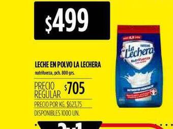 Supermercados Vea Leche En Polvo La Lechera 800grs oferta