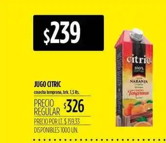 Supermercados Vea Jugo Citric 1,5lts oferta