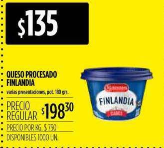 Supermercados Vea Queso Procesado Finlandia 180grs oferta