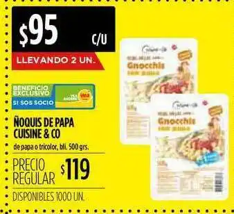 Supermercados Vea ñoquis De Papa Cuisine & Co 500grs oferta