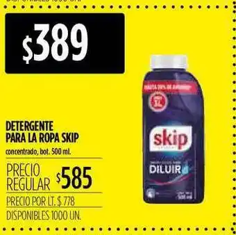 Supermercados Vea Detergente Para La Ropa Skip 500ml oferta