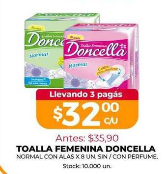 Toalla Femenina Doncella