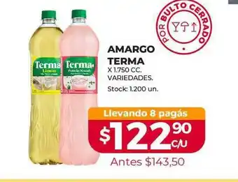 Supermercados Tadicor Amargo Terma x 1.750cc oferta