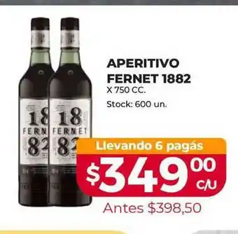 Supermercados Tadicor Aperitivo Fernet 1882 x 750cc oferta