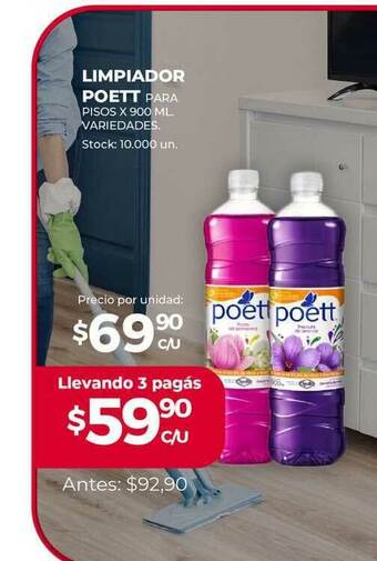 Supermercados Tadicor Limpiador Poett oferta