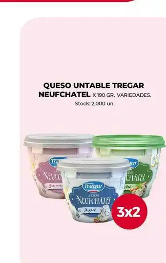 Supermercados Tadicor Queso Untable Tregar Neufchatel x 190g oferta