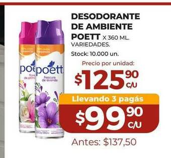 Super MAMI Desodorante De Ambiente Poett x 360ml oferta