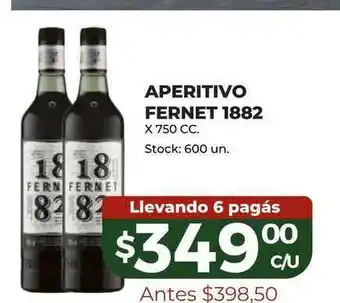 Super MAMI Aperitivo Fernet 1882 x 750cc oferta