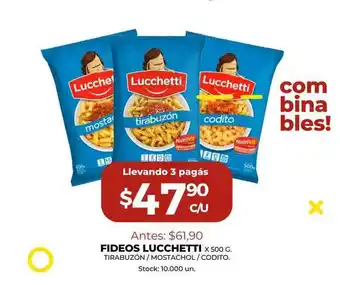 Super MAMI Fideos Lucchetti 500g oferta