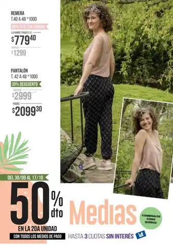 La Anonima Remera Pantalón 50% Dto En La 2da Unidad oferta
