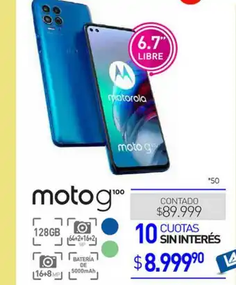 La Anonima Moto G100 oferta