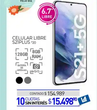 La Anonima Celular Libre S21plus oferta