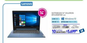La Anonima Notebook 14 oferta