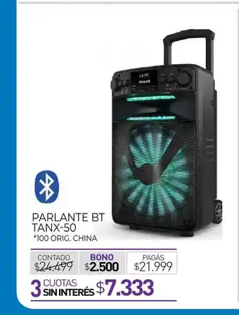 La Anonima Parlante Bt Tanx-50 oferta