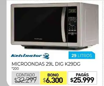 La Anonima Microondas 29l Dig K29dg Kelvinator oferta