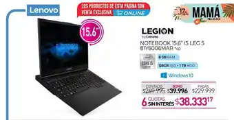La Anonima Legion Notebook 15.6 oferta