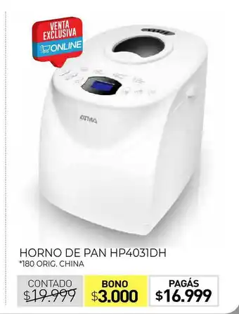 La Anonima Horno De Pan Hp4031dh oferta