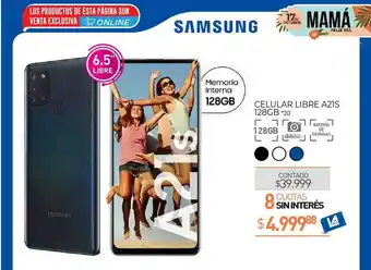 La Anonima Celular Libre A21s 128gb oferta