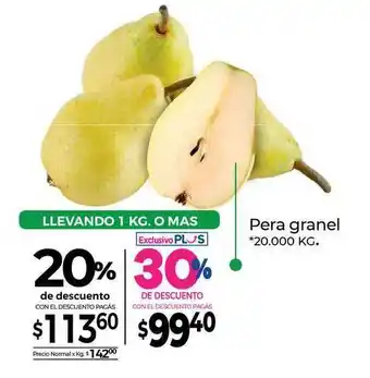 La Anonima Pera Granel 20% De Descuento oferta