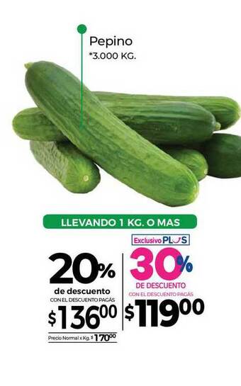La Anonima Pepino 20% De Descuento oferta
