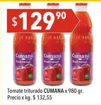 Hergo Tomate Triturado Cumana x 980gr oferta