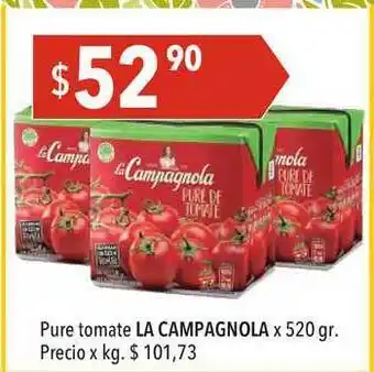 Hergo Pure Tomate La Campagnola x 520gr oferta