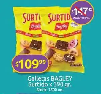 Cordiez Galletas Bagley Surtido x 390gr oferta