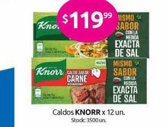 Cordiez Caldos Knorr 12u oferta