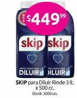 Cordiez Skip Para Diluir Rinde x 500cc oferta