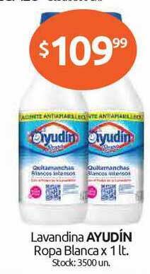 Cordiez Lavandina Ayudín Ropa Blanca x 1lt oferta