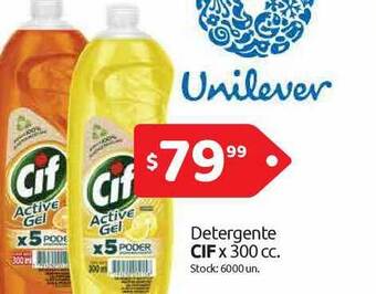 Cordiez Detergente Cif x 300cc oferta
