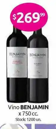 Cordiez Vino Benjamin Nieto Senetiner 750cc oferta