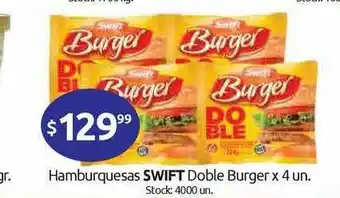 Cordiez Hamburguesas Swift Doble Burger x 4un oferta
