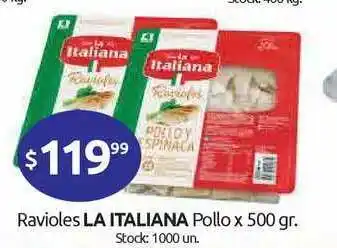 Cordiez Ravioles La Italiana Pollo x 500gr oferta