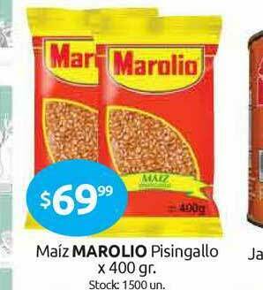 Cordiez Maíz Marolio Pisingallo x 400gr oferta