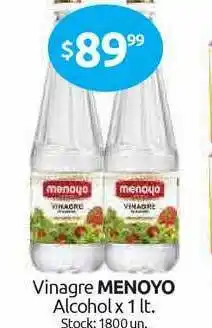 Vinagre Menoyo Alcohol x 1lt