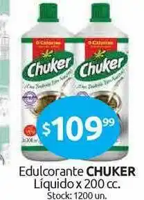 Cordiez Edulcorante Chuker Líquido x 200cc oferta