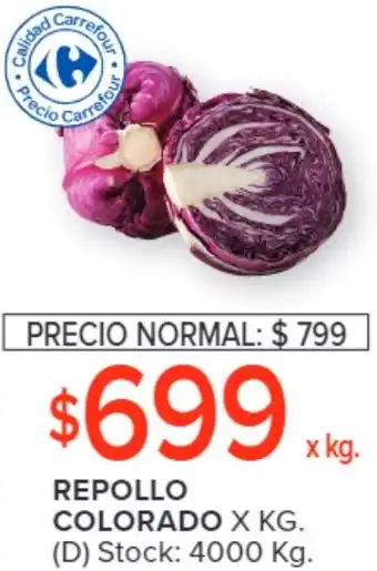 Carrefour REPOLLO COLORADO X KG oferta