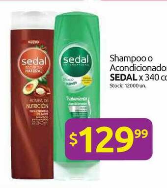 Cordiez Shampoo O Acondicionador Sedal x 340cc oferta