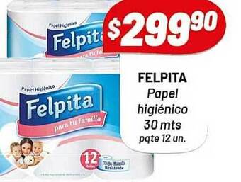 Almacor Felpita Papel Higiénico 30 Mts oferta