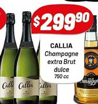Almacor Callia Champagne Extra Brut Dulce 750cc oferta