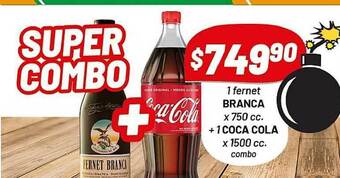 Almacor 1 Fernet Branca + 1 Coca Cola oferta