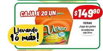 Almacor Verao Jugo En Polvo Vs Sabores oferta