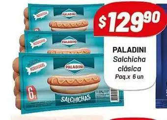 Almacor Paladini Salchicha Clásica x 6un oferta